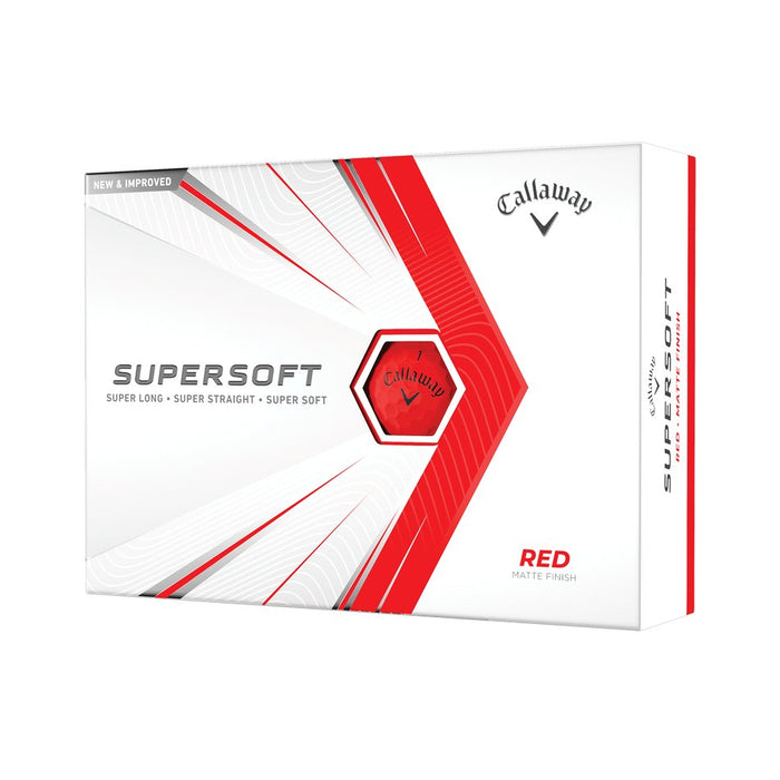 Callaway Supersoft Matte Red Golf Balls - Callaway