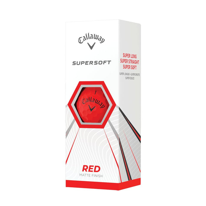 Callaway Supersoft Matte Red Golf Balls - Callaway