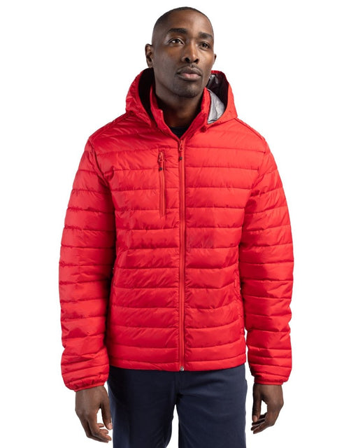 Mens red down clearance jacket