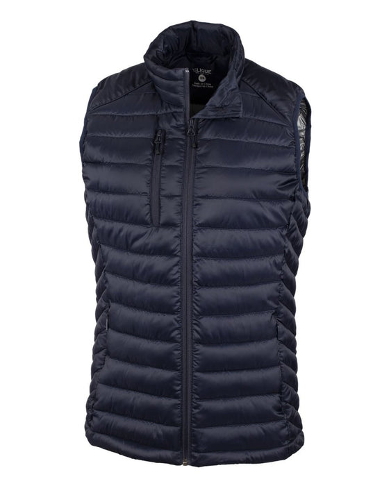 Clique Hudson Insulated Womens Full-Zip Puffer Vest - Cutter & Buck