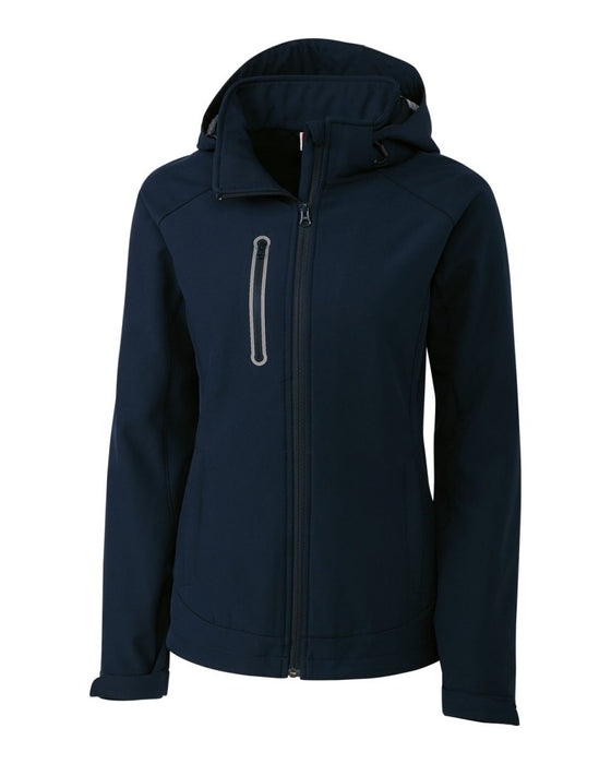 Clique Milford Waterproof Softshell Full Zip Hooded Womens Jacket - Cutter & Buck