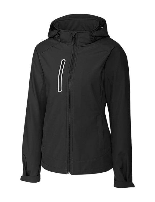 Clique Milford Waterproof Softshell Full Zip Hooded Womens Jacket - Cutter & Buck