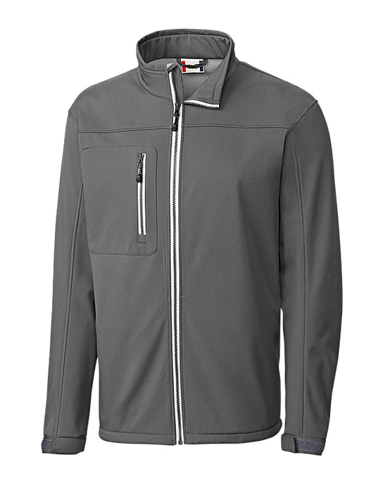 Clique Telemark Stretch Softshell Full Zip Mens Jacket - Cutter & Buck