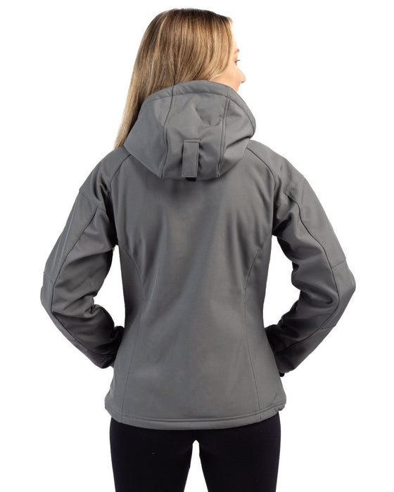 Clique Women's Serac Stretch Softshell Hooded Full Zip Jacket - Cutter & Buck