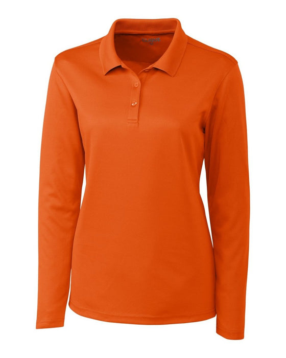 Clique Womens Spin Eco Performance Pique Long Sleeve Polo - Cutter & Buck