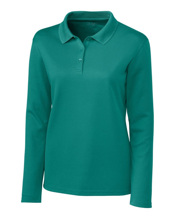 Clique Womens Spin Eco Performance Pique Long Sleeve Polo - Cutter & Buck