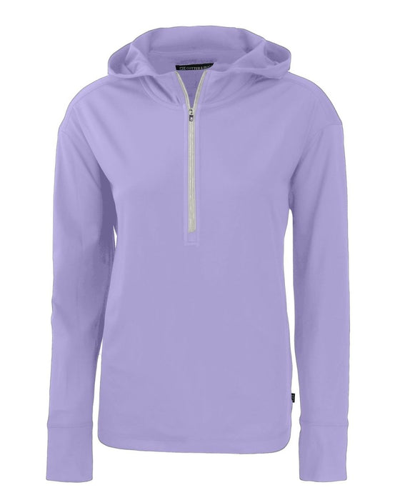 Cutter & Buck Daybreak Eco Recycled Womens Half Zip Hoodie - Cutter & Buck