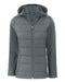 Cutter & Buck Evoke Hybrid Eco Softshell Recycled Full Zip Womens Hooded Jacket - Cutter & Buck