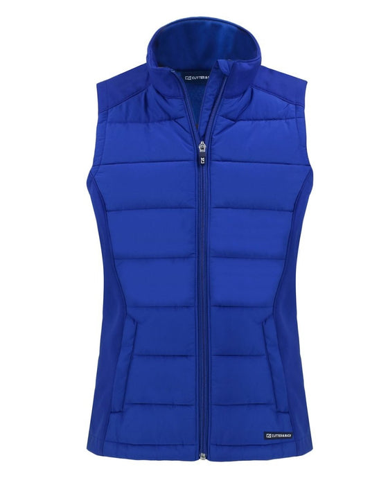 Cutter & Buck Evoke Hybrid Eco Softshell Recycled Womens Full Zip Vest - Cutter & Buck