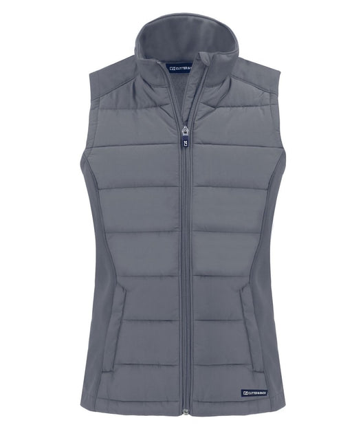 Cutter & Buck Evoke Hybrid Eco Softshell Recycled Womens Full Zip Vest - Cutter & Buck