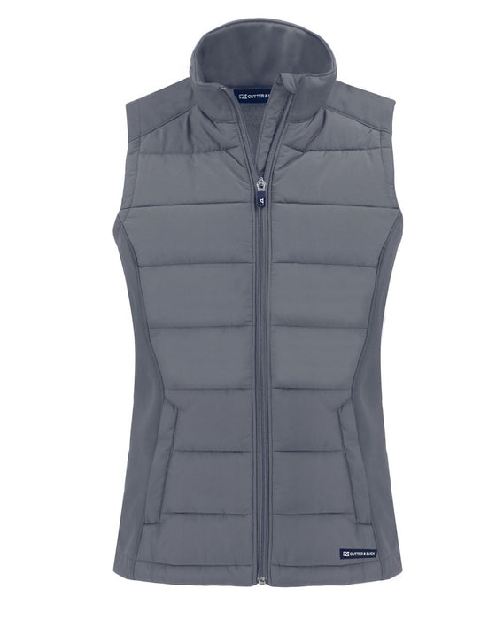 Cutter & Buck Evoke Hybrid Eco Softshell Recycled Womens Full Zip Vest - Cutter & Buck