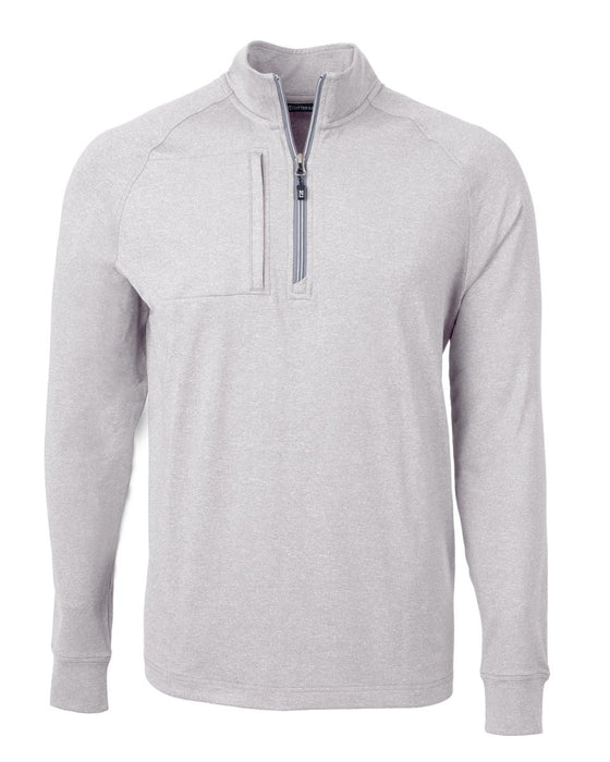 Cutter & Buck Men's Adapt Eco Knit Heather Quarter Zip Pullover - Cutter & Buck