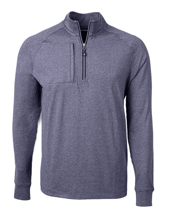 Cutter & Buck Men's Adapt Eco Knit Heather Quarter Zip Pullover - Cutter & Buck