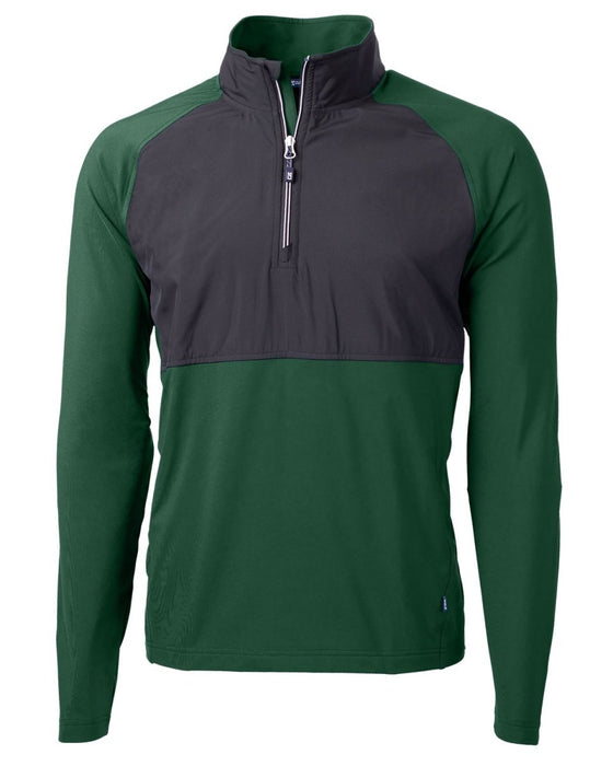 Cutter & Buck Men's Adapt Eco Knit Hybrid Recycled Quarter Zip - Cutter & Buck