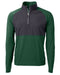 Cutter & Buck Men's Adapt Eco Knit Hybrid Recycled Quarter Zip - Cutter & Buck