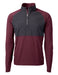 Cutter & Buck Men's Adapt Eco Knit Hybrid Recycled Quarter Zip - Cutter & Buck