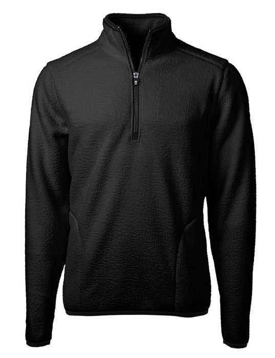 Cutter & Buck Men's Cascade Eco Sherpa Fleece Quarter Zip Jacket - Cutter & Buck