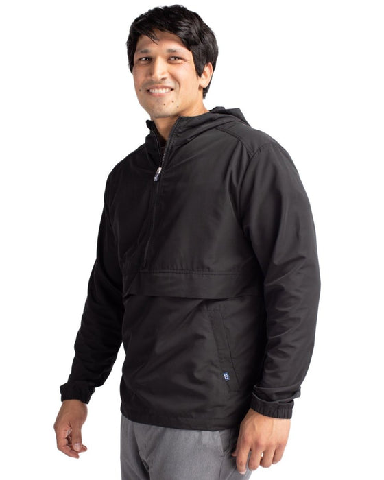 Cutter & Buck Men's Charter Eco Knit Recycled Anorak Jacket - Cutter & Buck