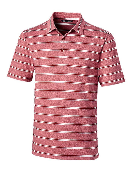 Cutter & Buck Men's Forge Heathered Stripe Stretch Polo - Cutter & Buck