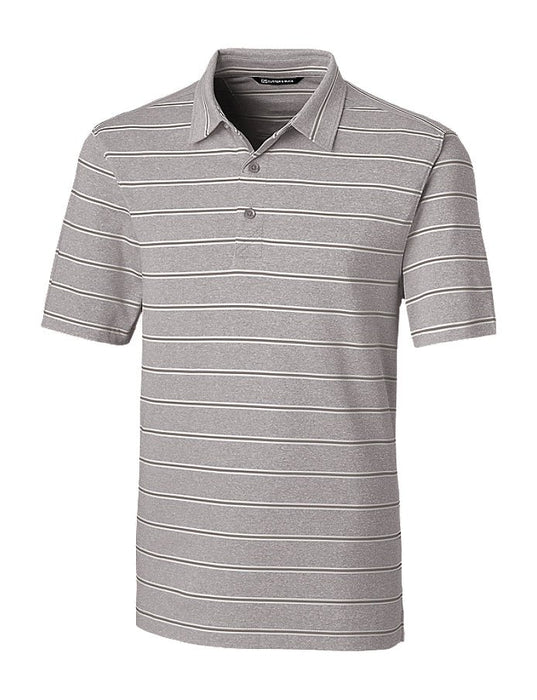 Cutter & Buck Men's Forge Heathered Stripe Stretch Polo - Cutter & Buck