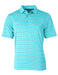 Cutter & Buck Men's Forge Heathered Stripe Stretch Polo - Cutter & Buck