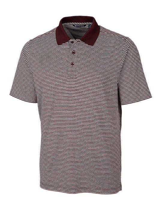 Cutter & Buck Men's Forge Tonal Stripe Stretch Polo - Cutter & Buck