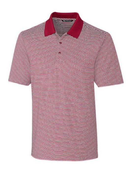 Cutter & Buck Men's Forge Tonal Stripe Stretch Polo - Cutter & Buck