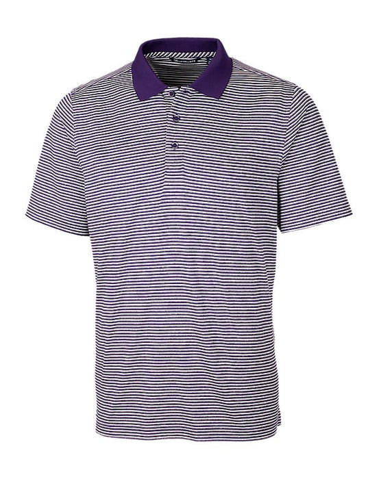 Cutter & Buck Men's Forge Tonal Stripe Stretch Polo - Cutter & Buck