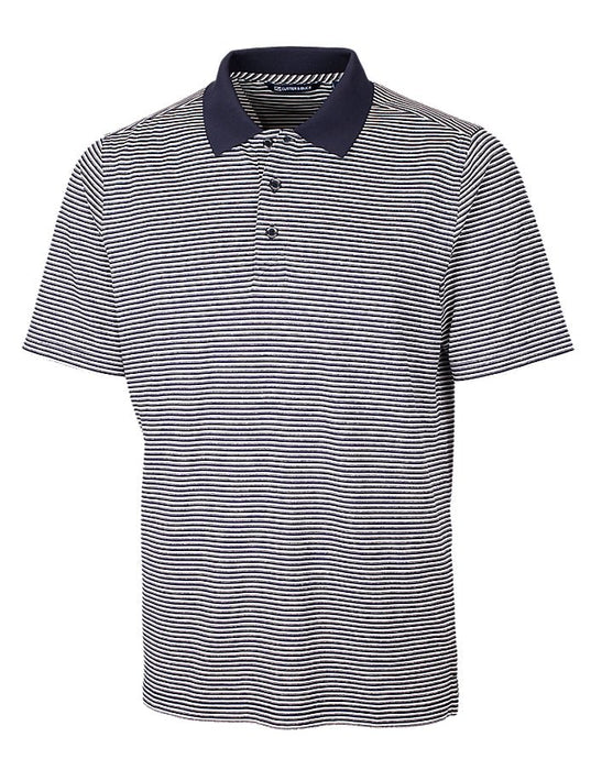 Cutter & Buck Men's Forge Tonal Stripe Stretch Polo - Cutter & Buck