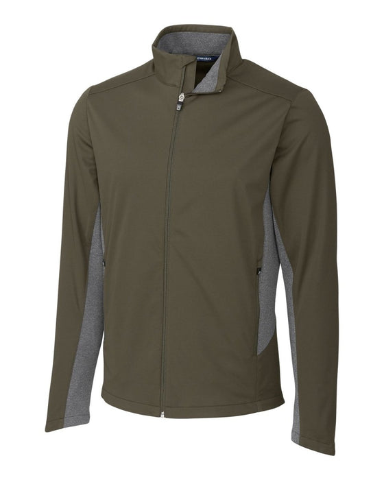 Cutter & Buck Men's Navigate Softshell Full Zip Jacket - Cutter & Buck