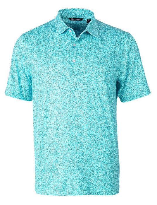 Cutter & Buck Men's Pike Constellation Print Stretch Polo - Cutter & Buck