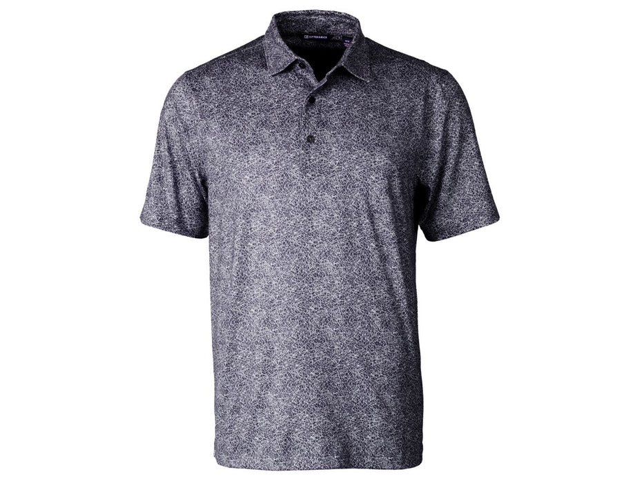 Cutter & Buck Men's Pike Constellation Print Stretch Polo - Cutter & Buck