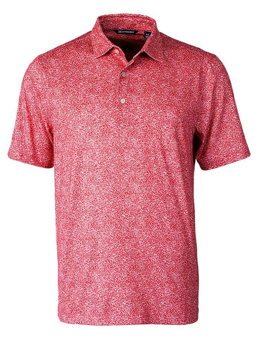 Cutter & Buck Men's Pike Constellation Print Stretch Polo - Cutter & Buck