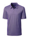 Cutter & Buck Mens Pike Mini Pennant Print Stretch Polo - Cutter & Buck