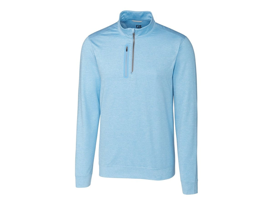 Cutter & Buck Men's Stealth Heathered Quarter Zip Pullover - Cutter & Buck