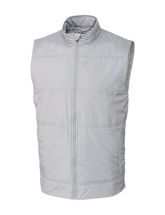 Cutter & Buck Men's Stealth Hybrid Quilted Full Zip Vest - Cutter & Buck