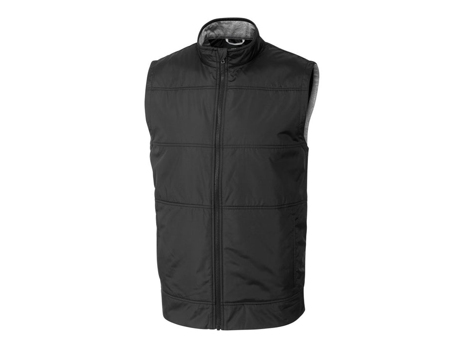 Cutter & Buck Men's Stealth Hybrid Quilted Full Zip Vest - Cutter & Buck