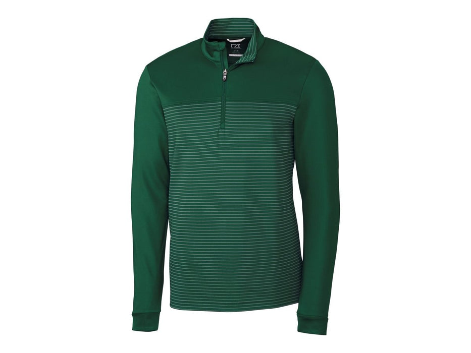 Cutter & Buck Men's Traverse Stripe Stretch Quarter Zip Pullover - Cutter & Buck