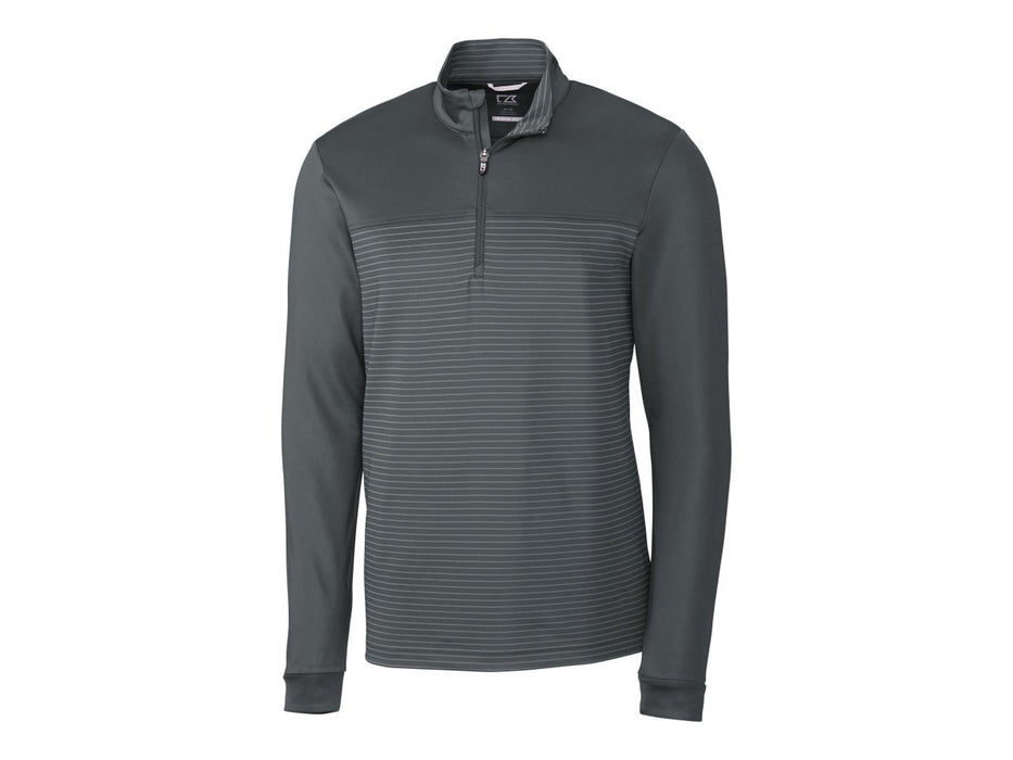 Cutter & Buck Men's Traverse Stripe Stretch Quarter Zip Pullover - Cutter & Buck