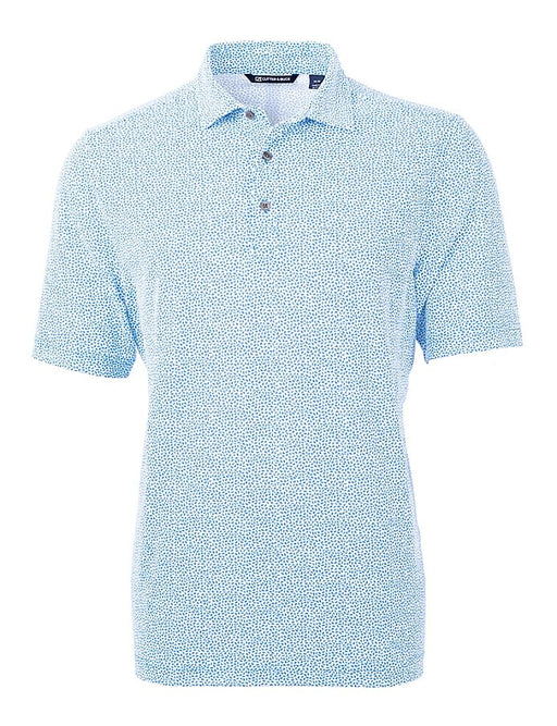 Cutter & Buck Mens Virtue Eco Pique Botanical Print Recycled Polo - Cutter & Buck