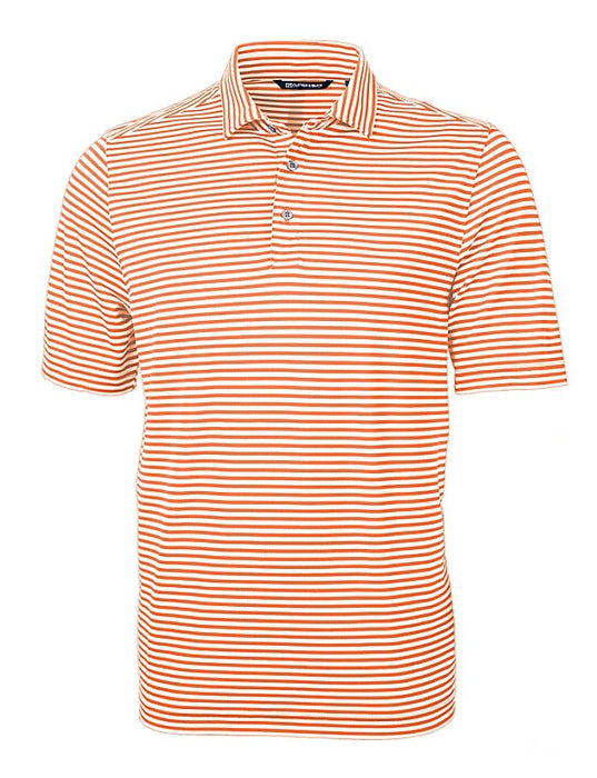 Cutter & Buck Men's Virtue Eco Pique Stripe Recycled Polo - Cutter & Buck