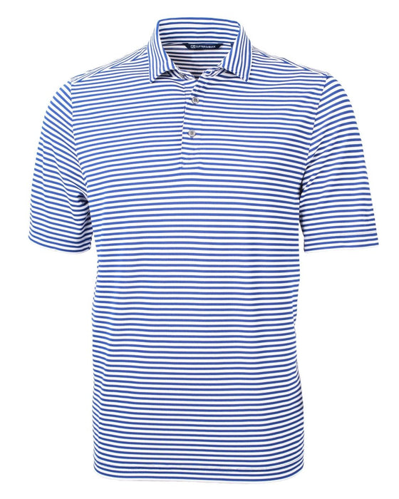 Cutter & Buck Men's Virtue Eco Pique Stripe Recycled Polo - Cutter & Buck