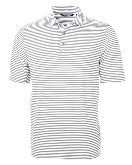 Cutter & Buck Men's Virtue Eco Pique Stripe Recycled Polo - Cutter & Buck