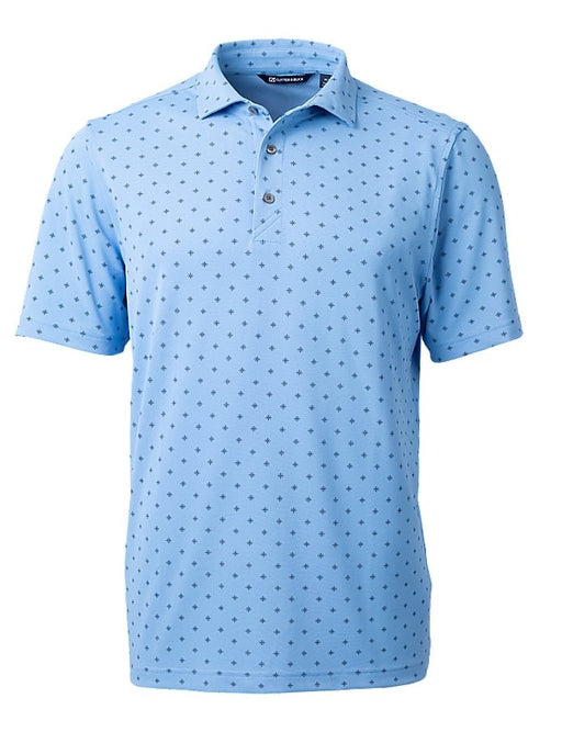 Cutter & Buck Men's Virtue Eco Pique Tile Print Recycled Polo - Cutter & Buck