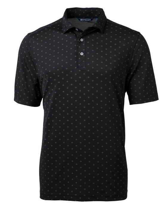 Cutter & Buck Men's Virtue Eco Pique Tile Print Recycled Polo - Cutter & Buck