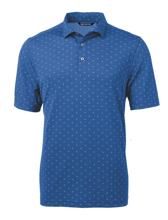 Cutter & Buck Men's Virtue Eco Pique Tile Print Recycled Polo - Cutter & Buck