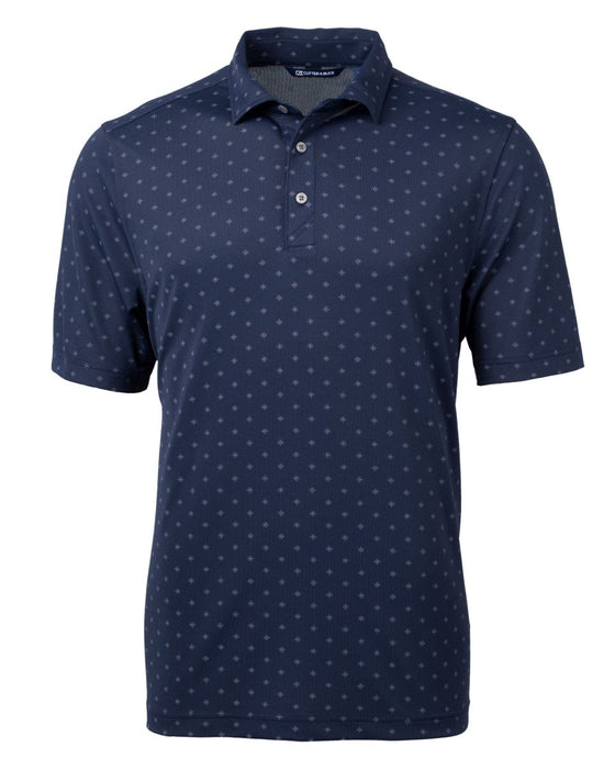 Cutter & Buck Men's Virtue Eco Pique Tile Print Recycled Polo - Cutter & Buck