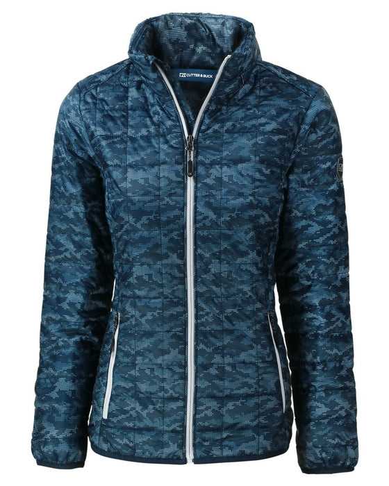 Cutter & Buck Rainier PrimaLoft® Womens Eco Insulated Full Zip Printed Puffer Jacket - Cutter & Buck