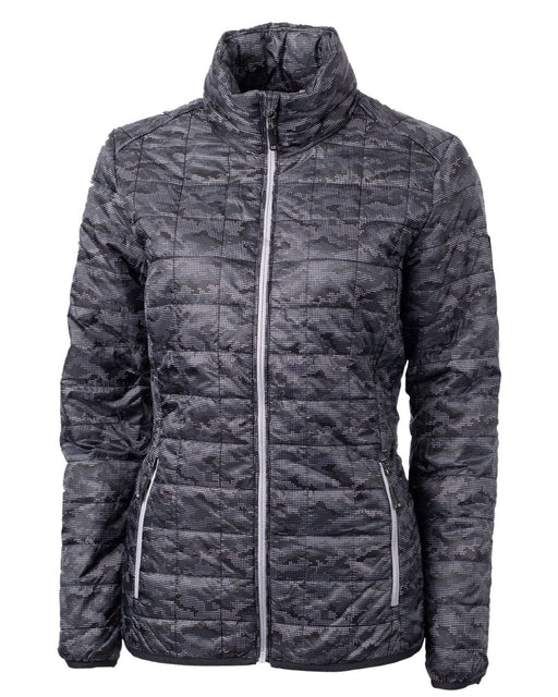 Cutter & Buck Rainier PrimaLoft® Womens Eco Insulated Full Zip Printed Puffer Jacket - Cutter & Buck