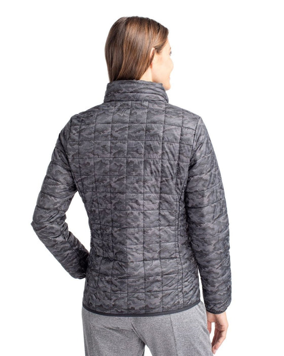 Cutter & Buck Rainier PrimaLoft® Womens Eco Insulated Full Zip Printed Puffer Jacket - Cutter & Buck